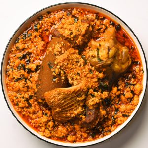 Egusi Serve with Swallow