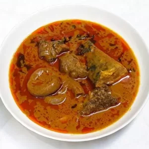 Banga Soup Serve with Swallow